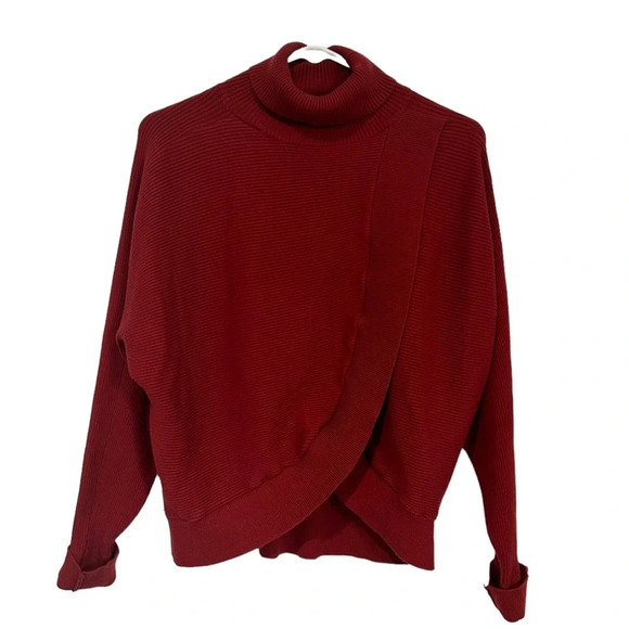 Red by BKE turtleneck sweater reversible size S - Picture 1 of 8